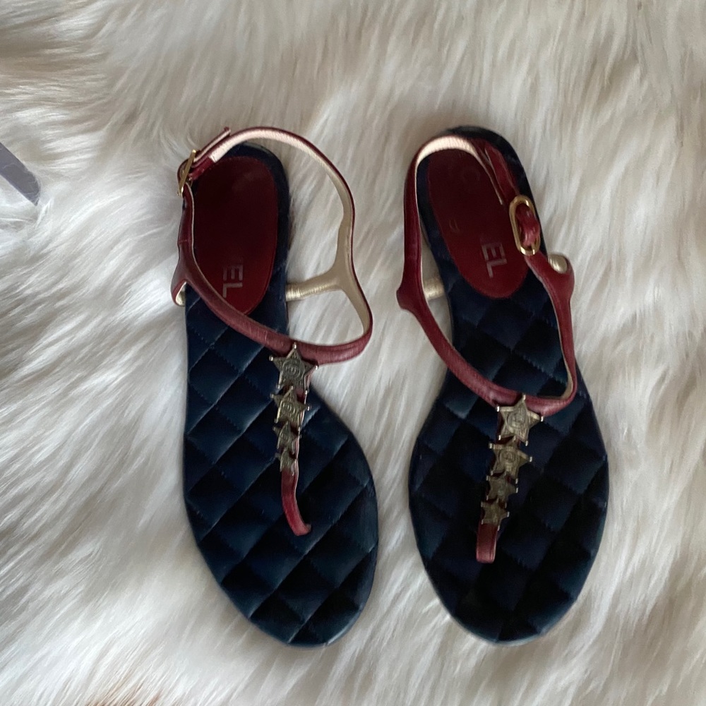 Chanel leather sandals - Picture 11 of 14